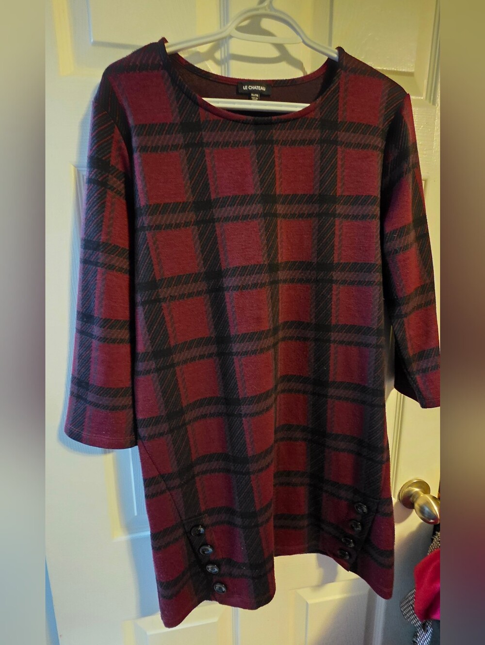 4/$67 Deal! le chateau Plaid Tunic Dress